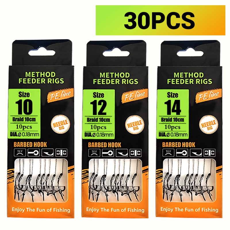 Fishing Hook Assortment - منصات صيد سمك الشبوط مربوطة مسبقًا،