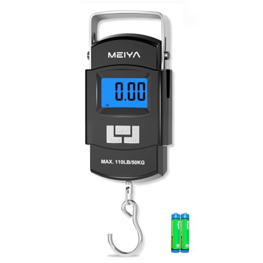 Fishing Hook Stainless Steel - ميزان صيد رقمي بسعة 110 رطل/50