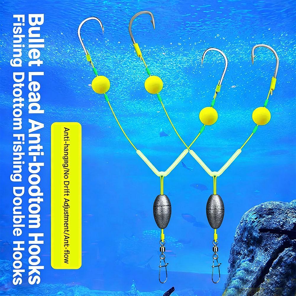 Fishing Hook Weedless - طقم خطاف مزدوج عكسي للصيد من