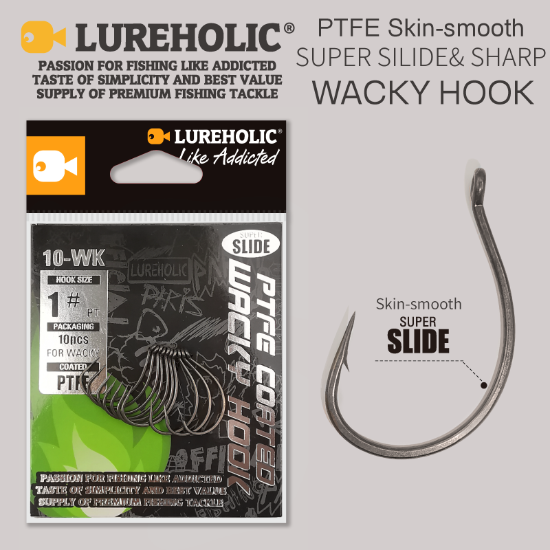 Fishing Hook Barbless - LUREHOLIC PTFE سوبر الشريحة أحمق هوك