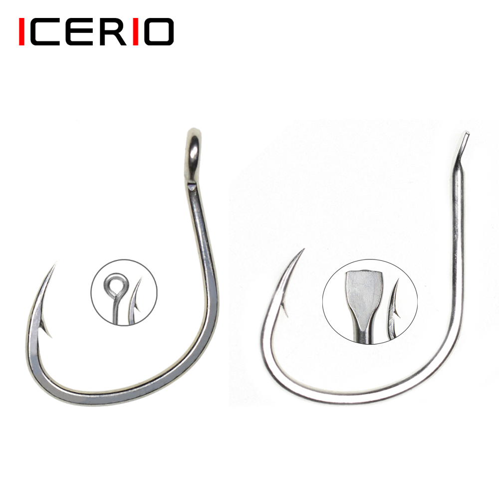 Fishing Hook Assortment - ICERIO 10 قطعة ماتي القصدير طلاء