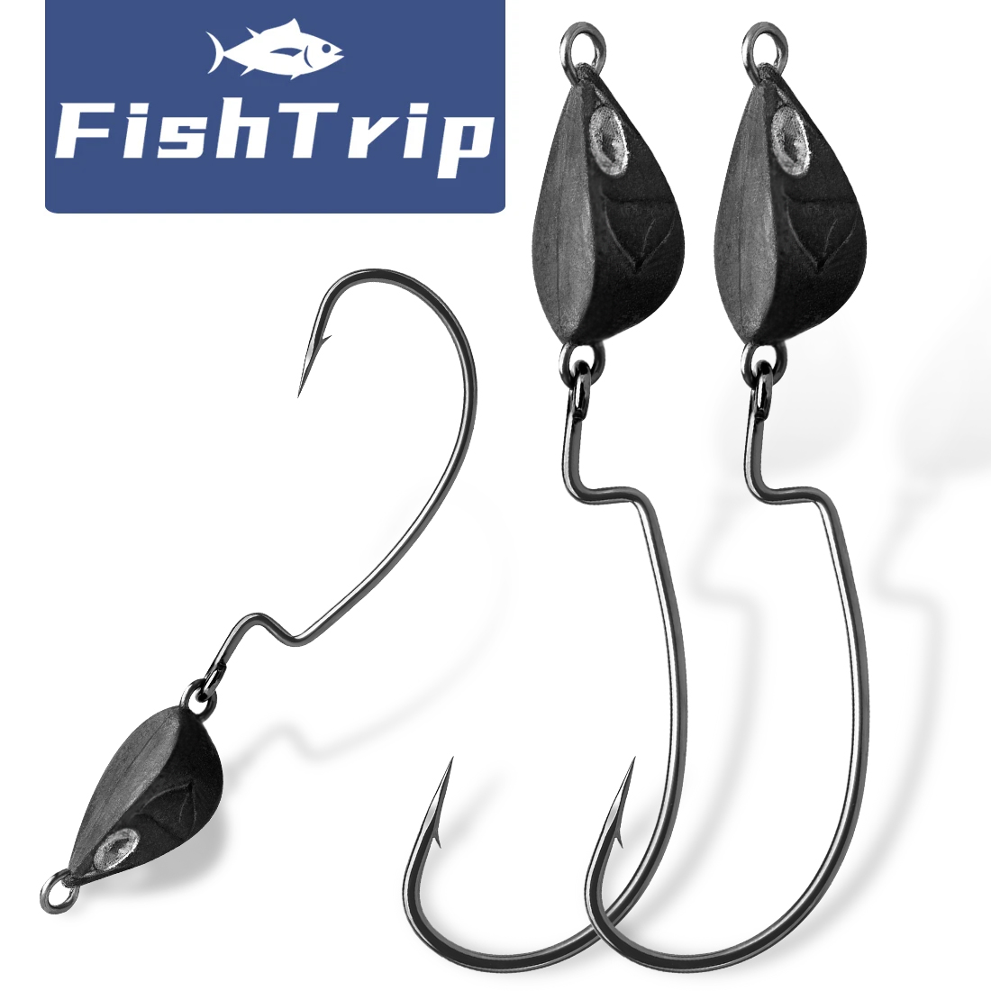 Fishing Hook Weedless - 10 قطع من خطاف الصيد برأس