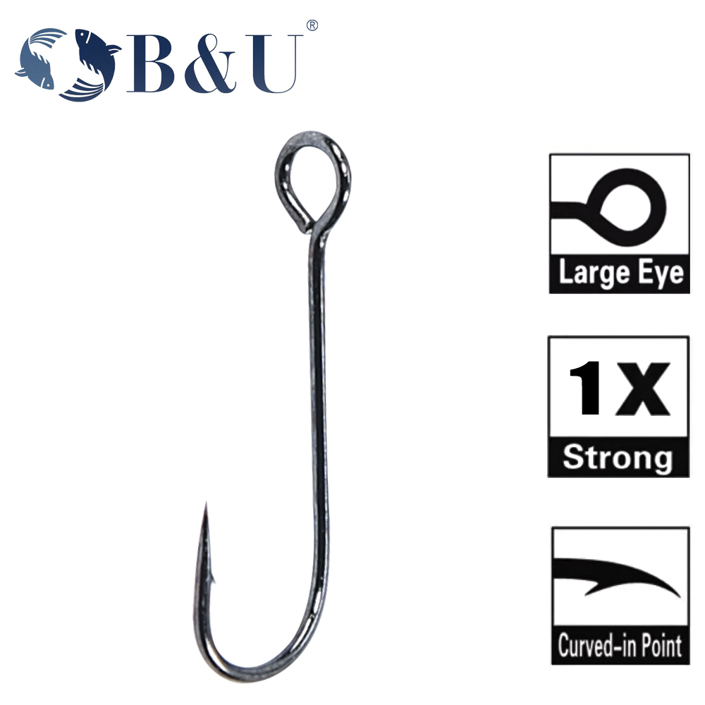 Fishing Hook Barbless - خطافات صيد B&U 20 قطعة، خطافات