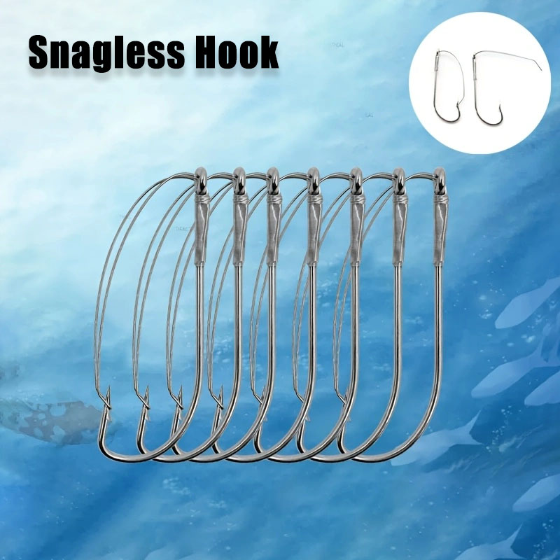 Fishing Hook Weedless - 20/40 قطعة من خطافات دودة الأوفست