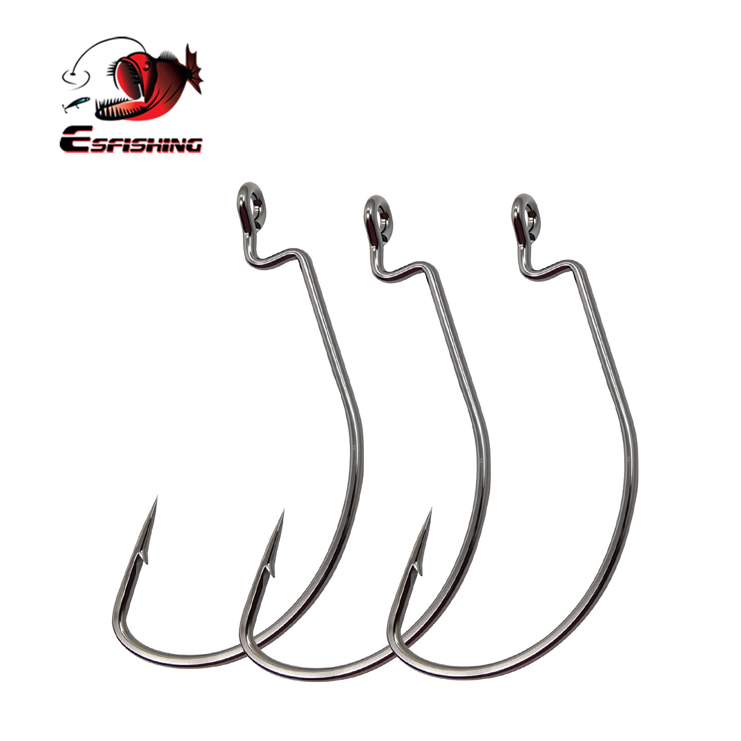 خطاف صيد من الفولاذ الكربوني م - مراجعة Fishing Hook Offset وسعره