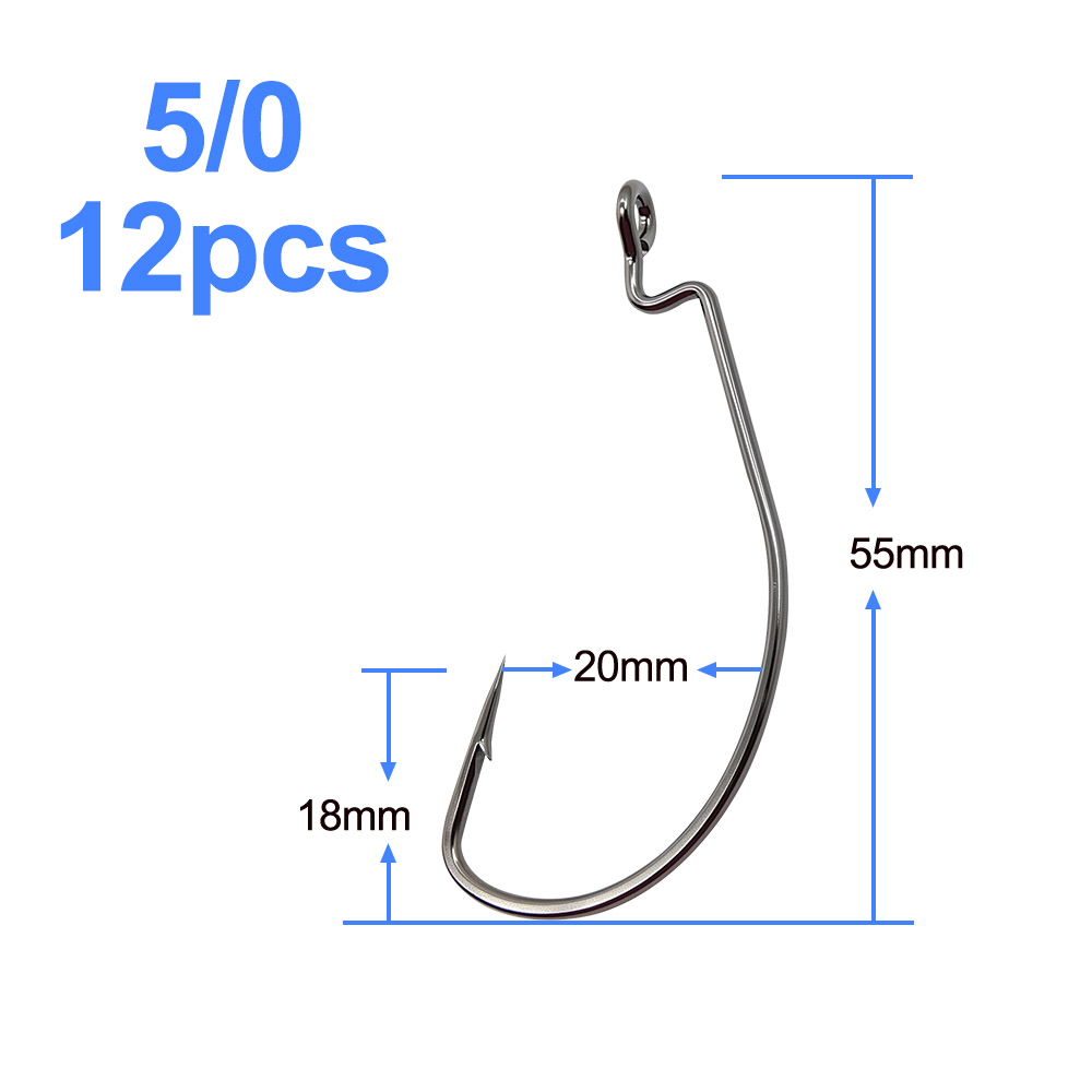 خطاف صيد من الفولاذ الكربوني م - مراجعة Fishing Hook Offset وسعره