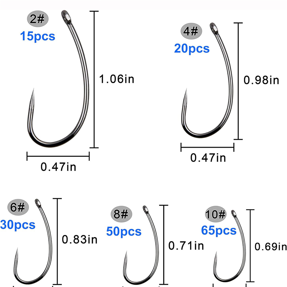 طقم خطافات لصيد الشحناء ، ساق  - مراجعة Fishing Hook Barbless وسعره