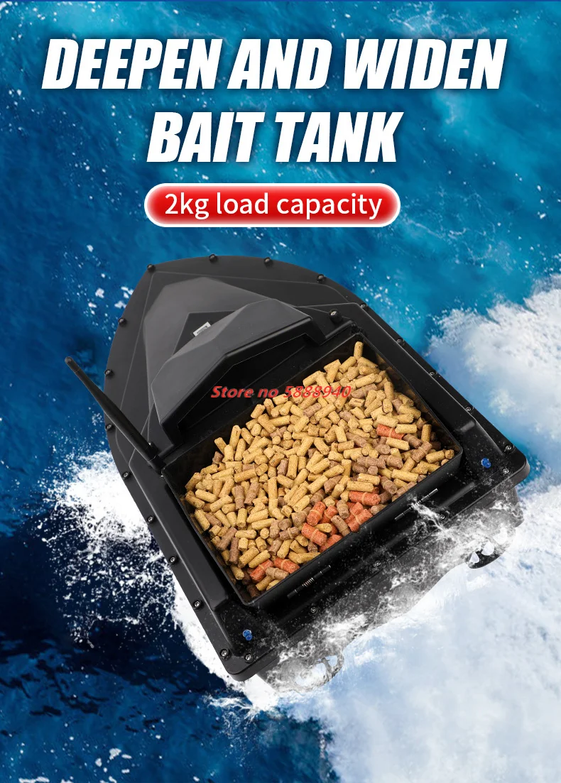 قارب طعم صيد بالتحكم عن بعد، م - مراجعة Fishing Hook Size وسعره