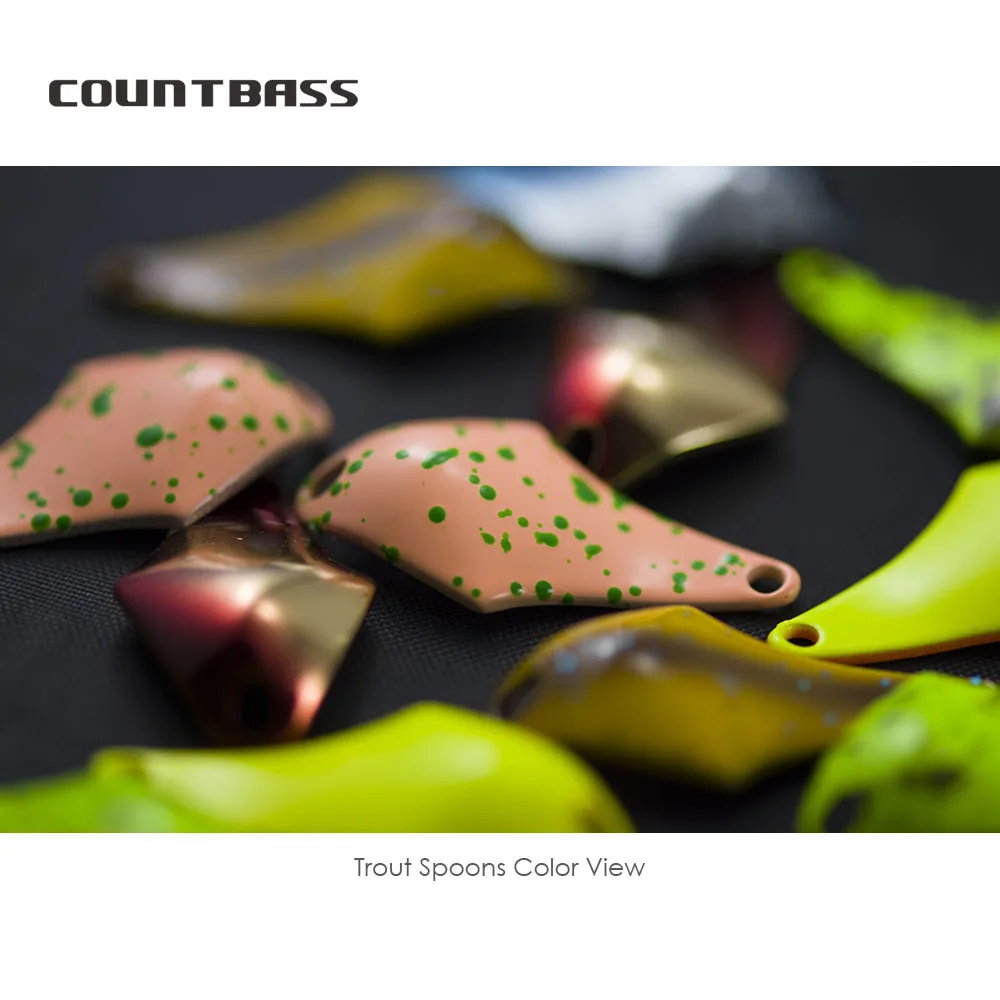 COUNTBASS 5/64oz 2g ملعقة الصب - مراجعة Fishing Hook Barbless وسعره