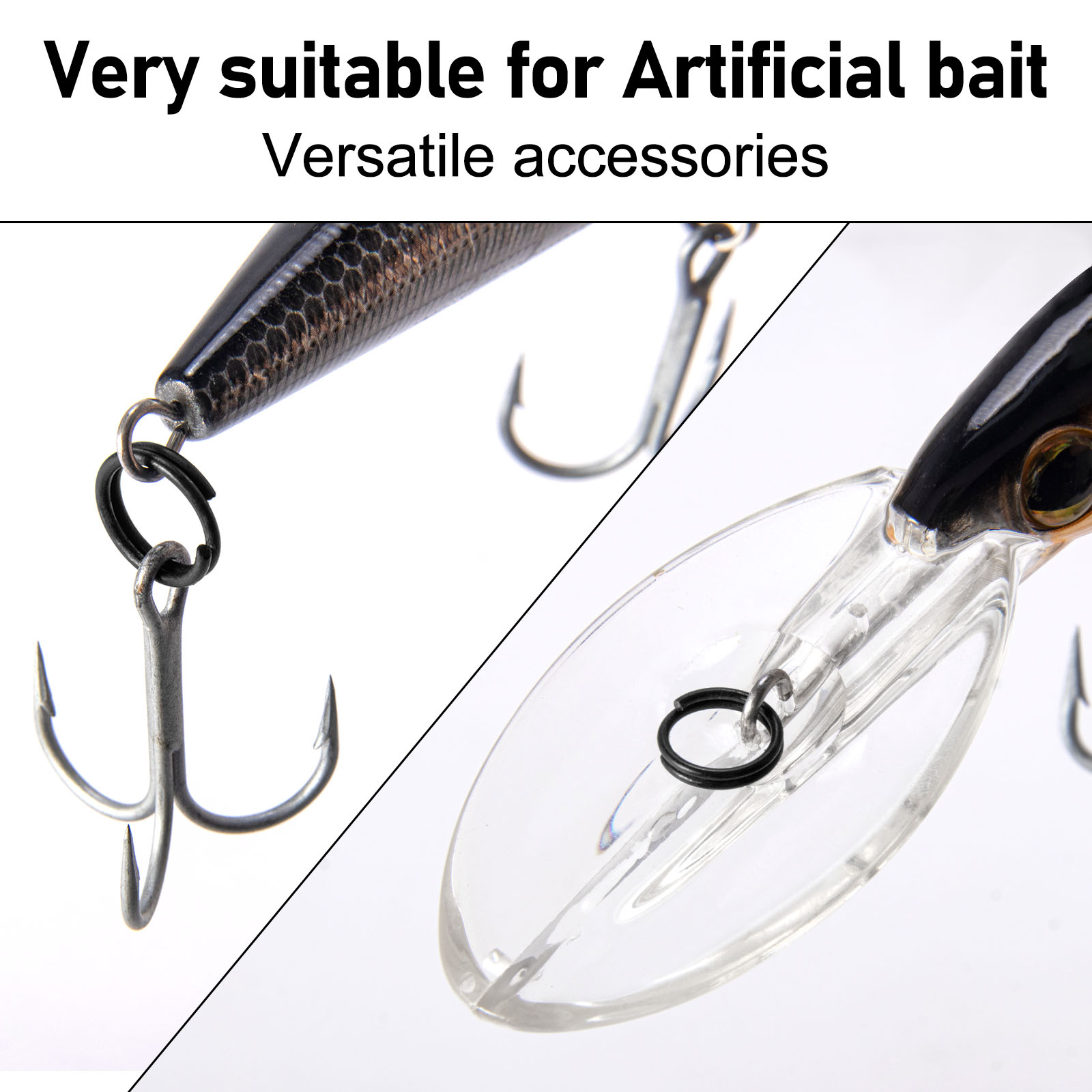 حلقات تثبيت طُعم الصيد مقاس 3. - مراجعة Fishing Hook Stainless Steel وسعره