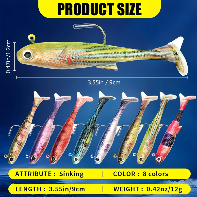طُعم باس البحر المُجهز مسبقًا  - مراجعة Fishing Hook Weedless وسعره