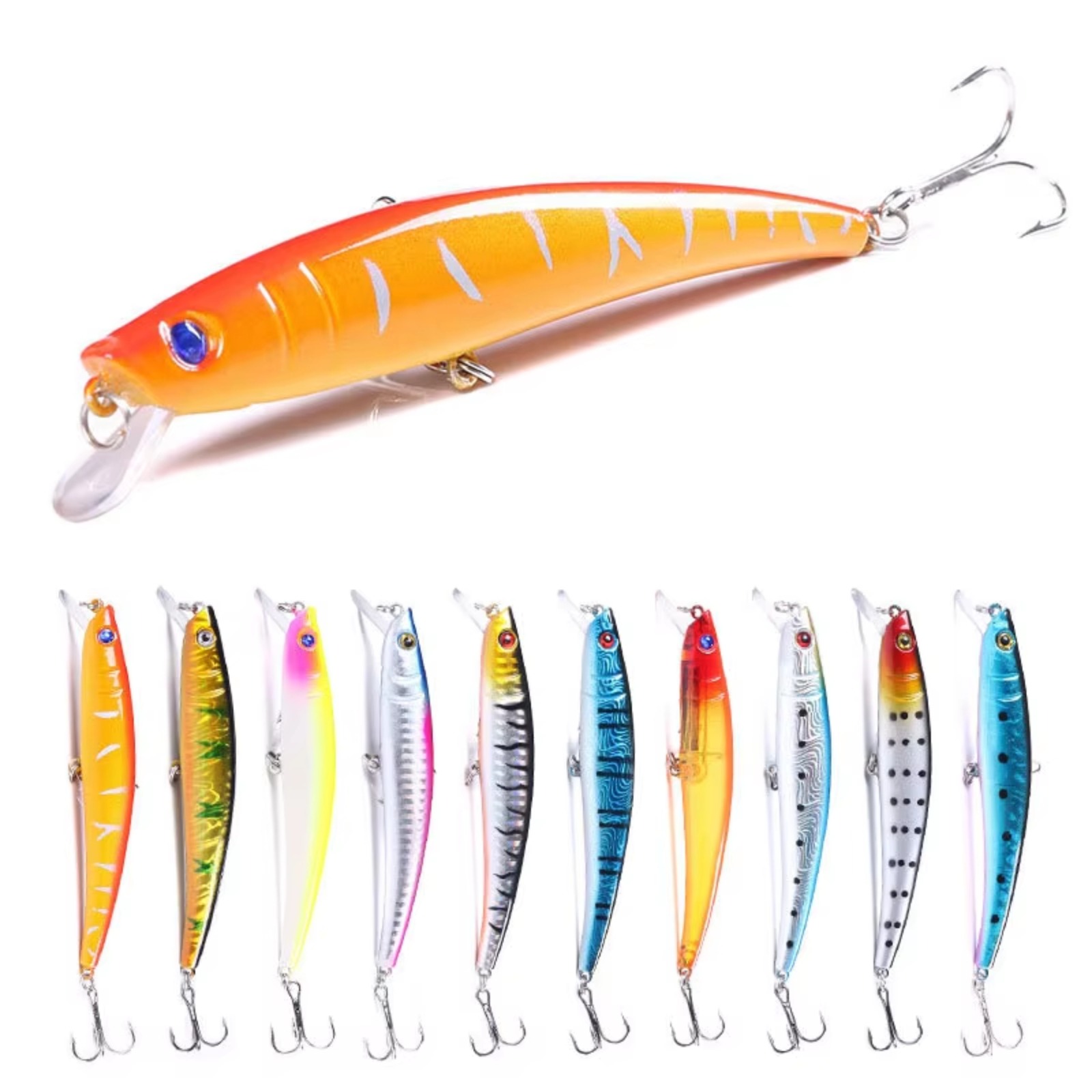 طعم صيد السمك المينو 110 مم 13 - مراجعة Fishing Hook Treble وسعره