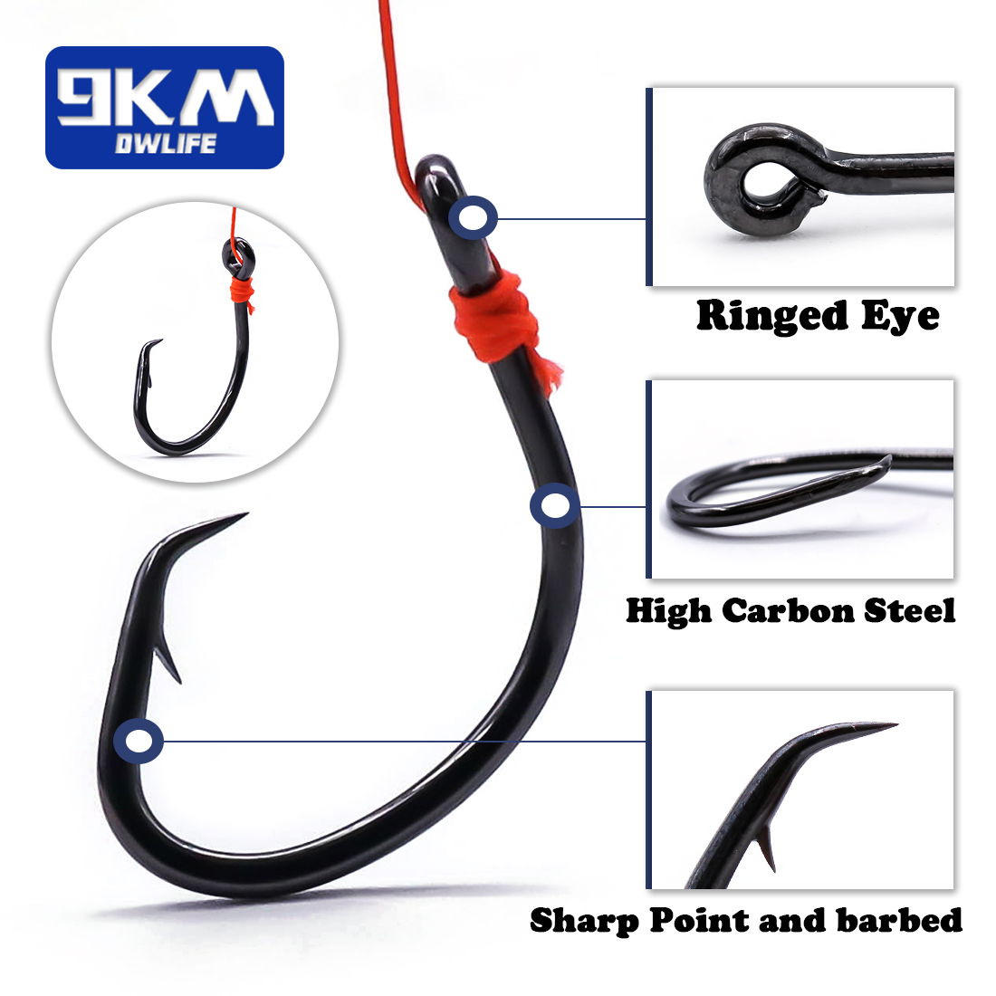 9 كجم دائرة السنانير 25 ~ 50 ق - مراجعة Fishing Hook Circle وسعره