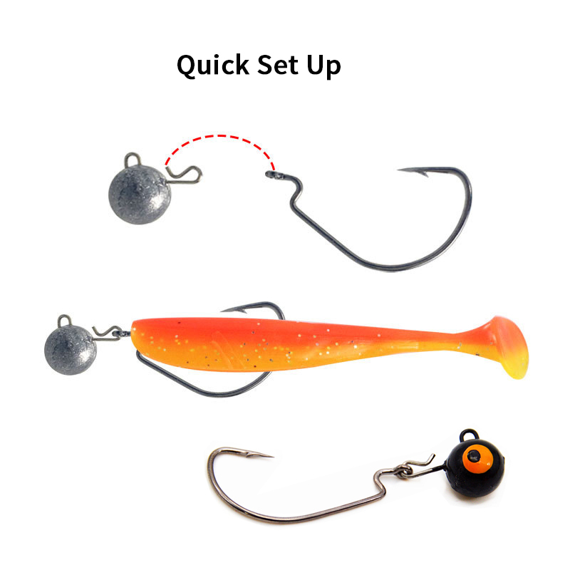 5 قطعة وزن الصيد ثقالة كرة مست - مراجعة Fishing Hook Jig وسعره