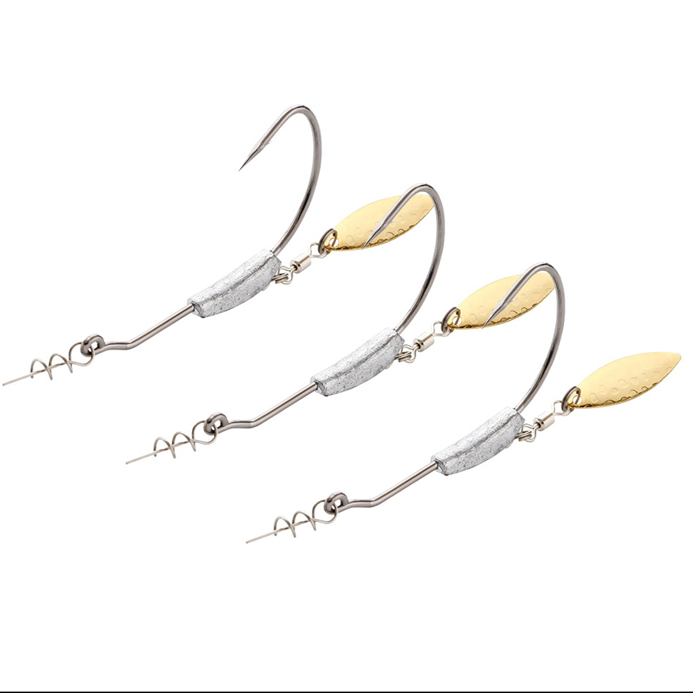 ATUENO 4 قطعة إزاحة الصيد السن - مراجعة Fishing Hook Offset وسعره