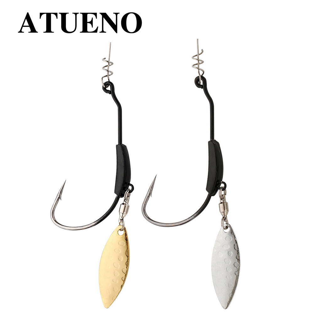 ATUENO 4 قطعة إزاحة الصيد السن - مراجعة Fishing Hook Offset وسعره