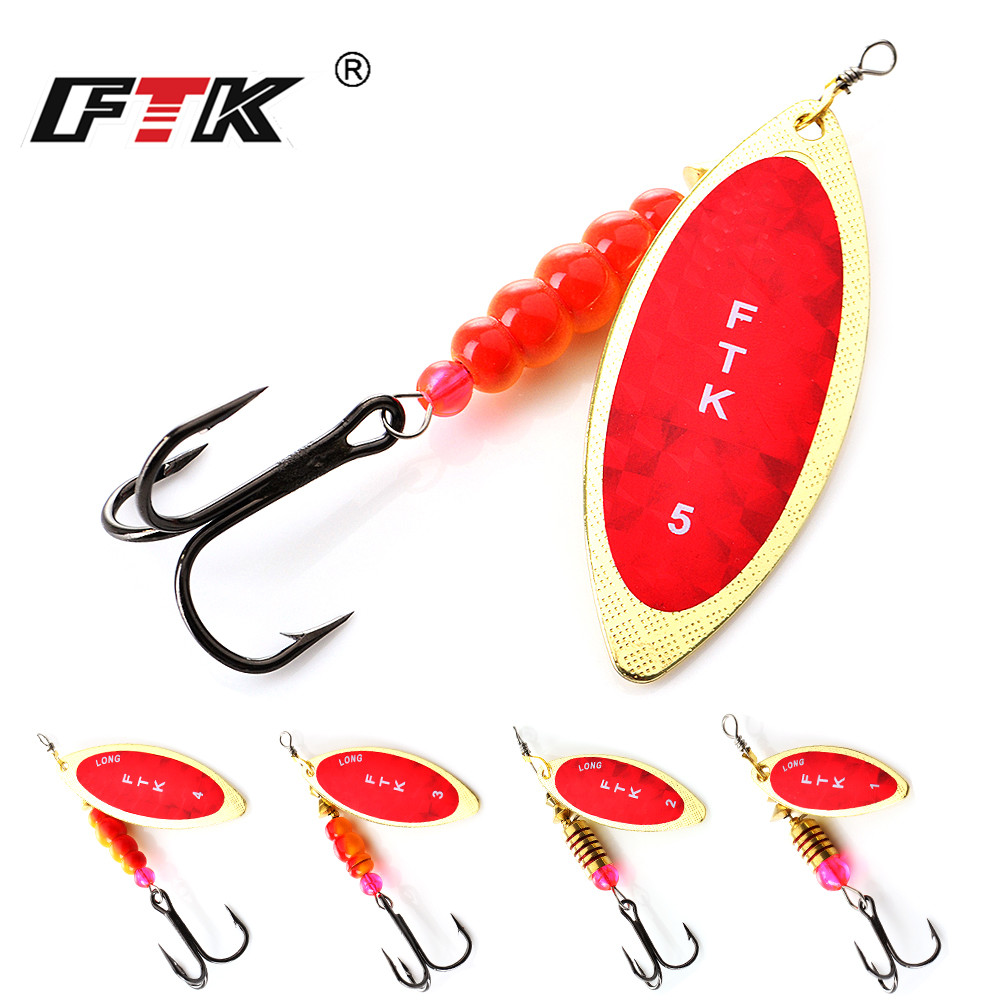 طُعم FTK سبينر ، طُعم 4G/7G/12 - مراجعة Fishing Hook Treble وسعره