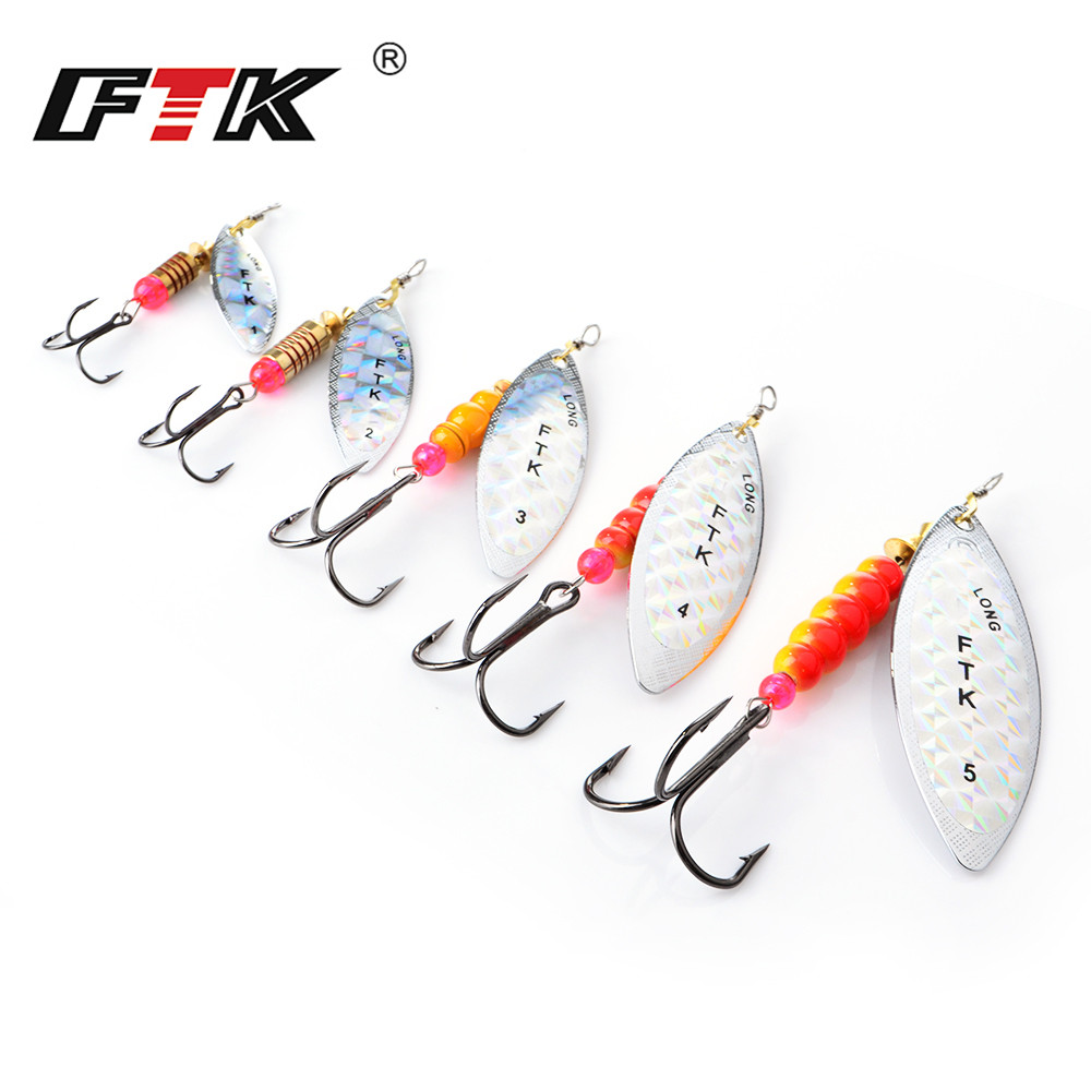 طُعم FTK سبينر ، طُعم 4G/7G/12 - مراجعة Fishing Hook Treble وسعره