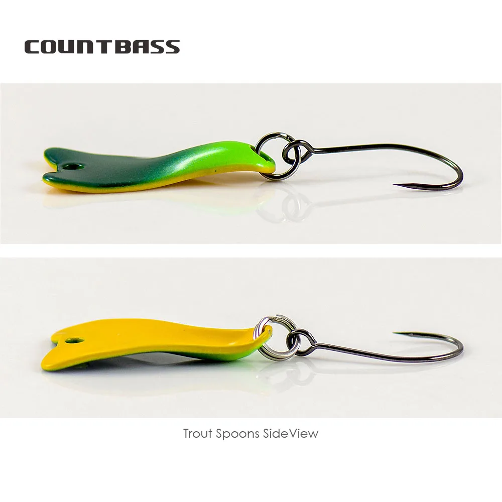 COUNTBASS 5/64oz 2g ملعقة صب م - مراجعة Fishing Hook Barbless وسعره