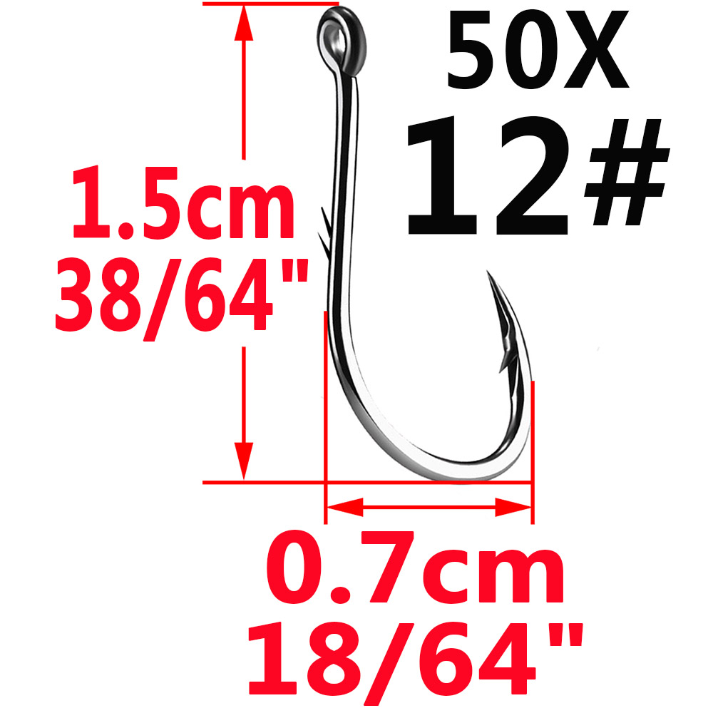 50 قطعة Iseama دائرة الكارب ال - مراجعة Fishing Hook Circle وسعره