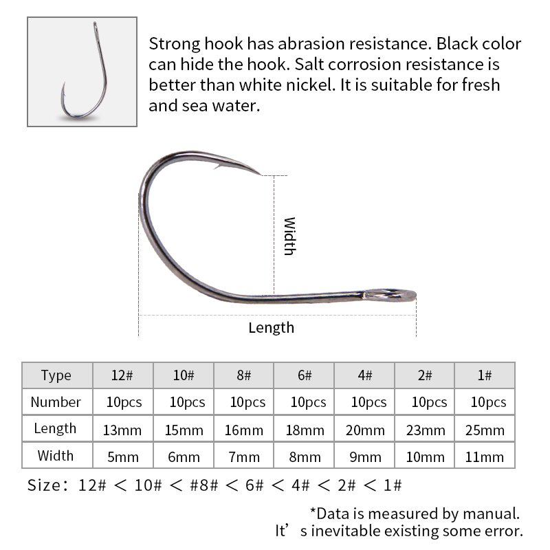 20 قطعة عالية الكربون الصلب عا - مراجعة Fishing Hook Weedless وسعره