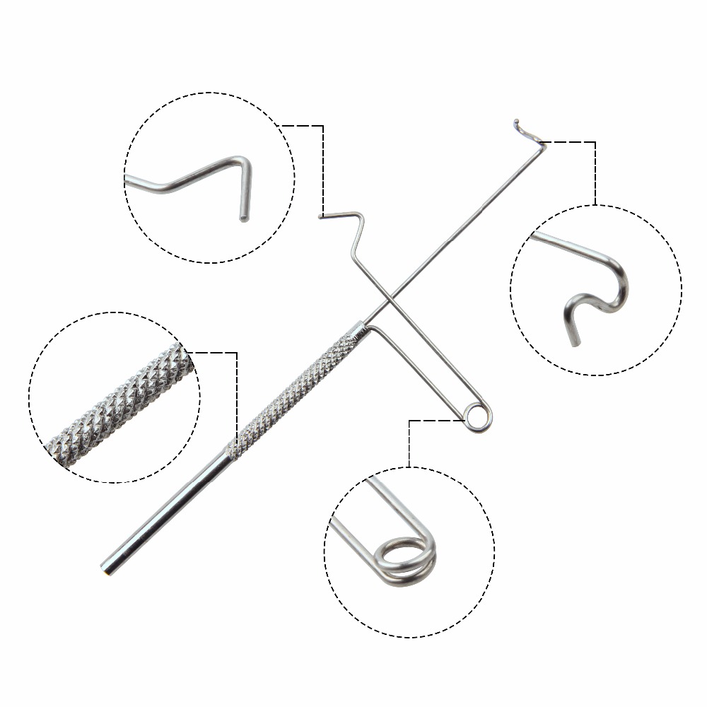 يطير الصيد عقدة أداة حزم وتربي - مراجعة Fishing Hook Stainless Steel وسعره