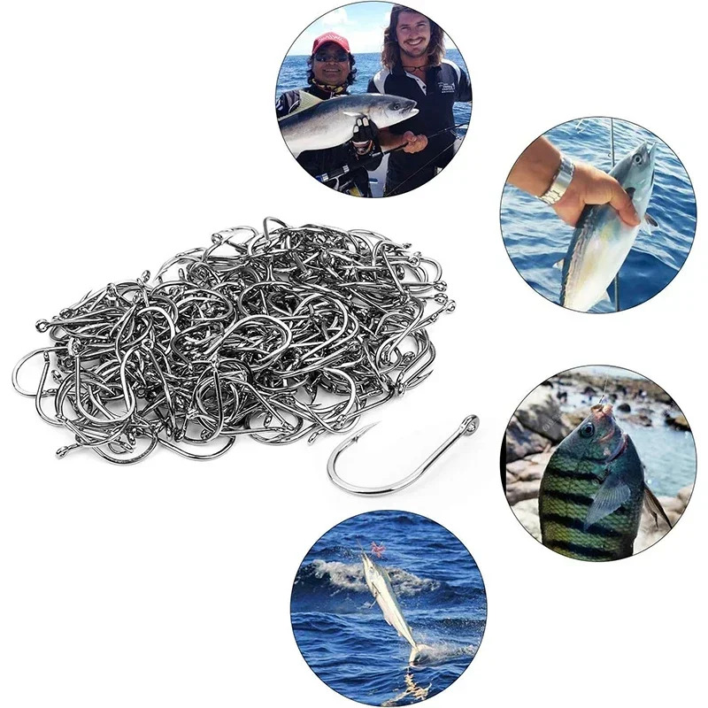 50-1600 قطعة/صندوق خطاف صيد ال - مراجعة Fishing Hook Circle وسعره
