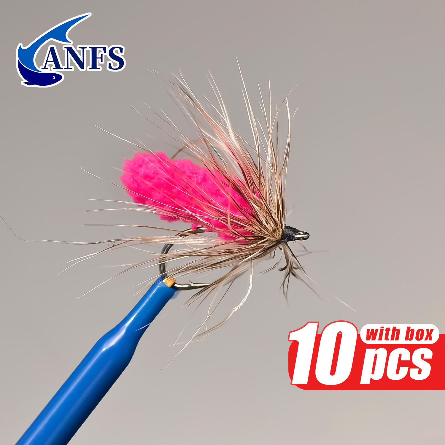 مجموعة من 10 ذباب صناعي ملونة  - مراجعة Fishing Hook Assortment وسعره