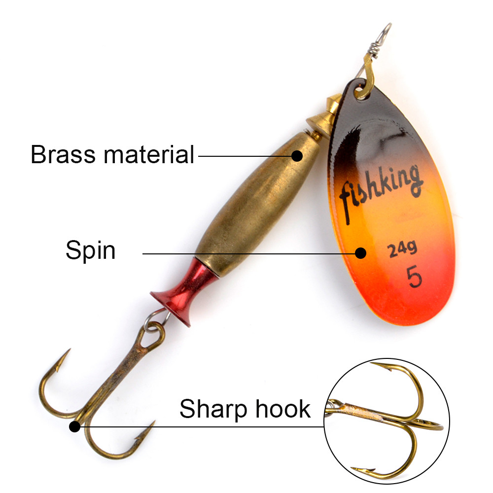 NGB طويل يلقي سبينر الطعم الصي - مراجعة Fishing Hook Treble وسعره