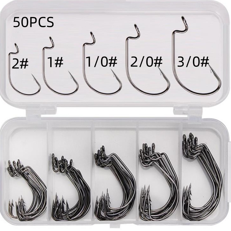 50 قطعة/صندوق خطافات صيد من ال - مراجعة Fishing Hook Jig وسعره