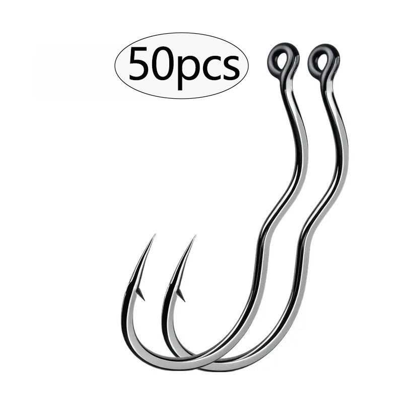50 قطعة خطاف صيد السمك من الفو - مراجعة Fishing Hook Circle وسعره