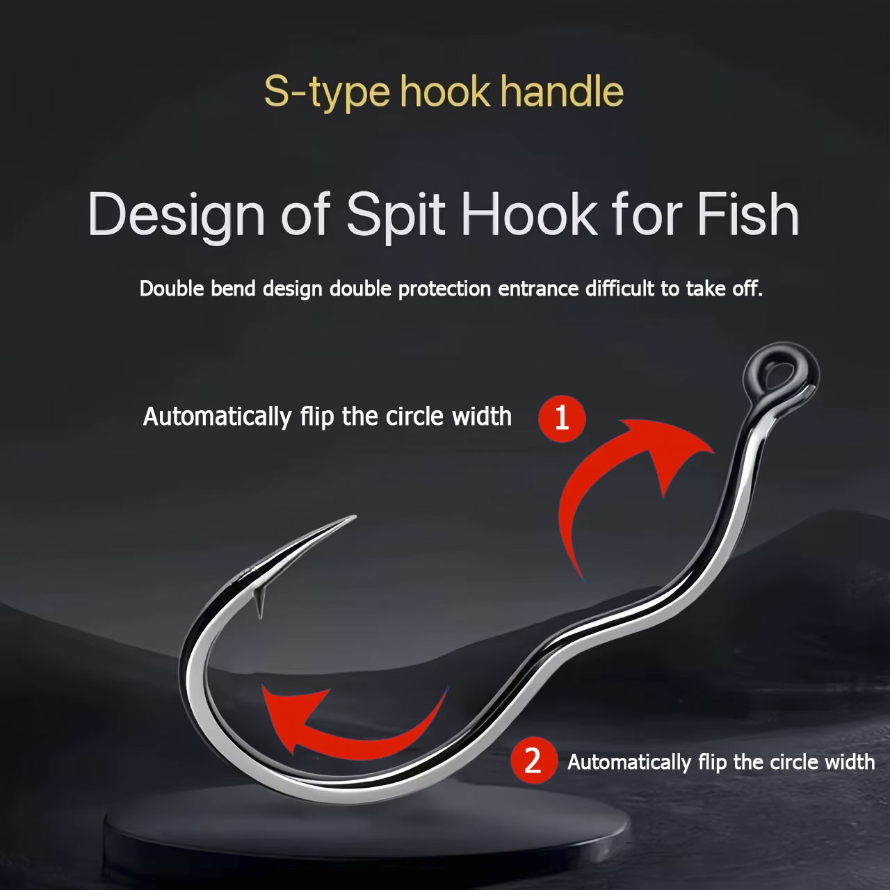 50 قطعة خطاف صيد السمك من الفو - مراجعة Fishing Hook Circle وسعره