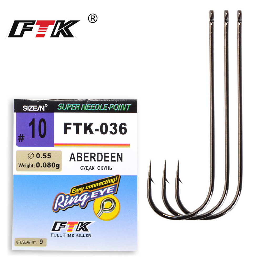 FTK الكلاسيكية أبردين البحر ال - مراجعة Fishing Hook Assortment وسعره