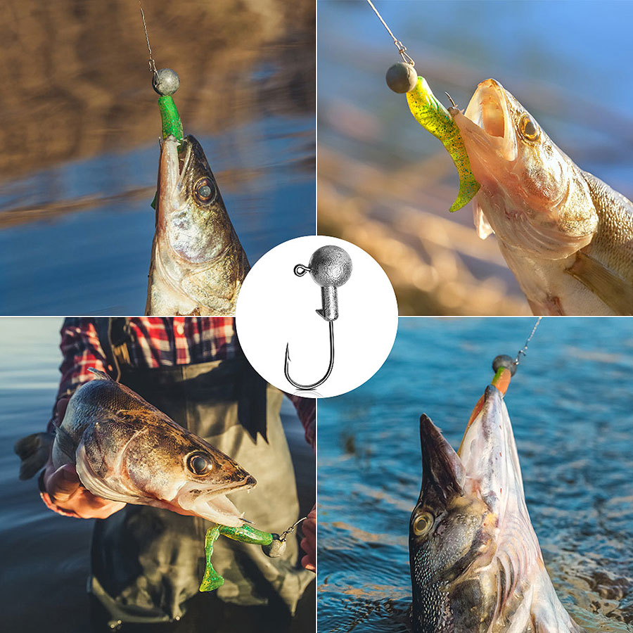 خطاف صيد WODJYJ بأوزان 1 جرام، - مراجعة Fishing Hook Offset وسعره