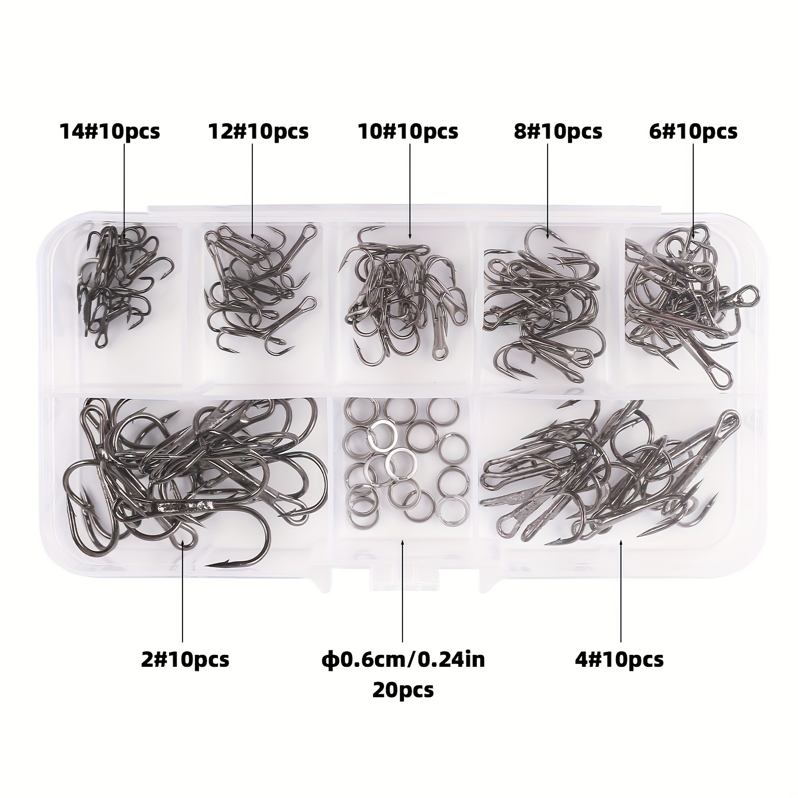 90 قطعة/مجموعة طقم خطافات صيد  - مراجعة Fishing Hook Assortment وسعره